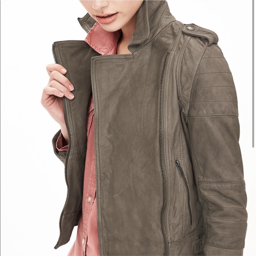 Heritage Gray Leather Jacket
